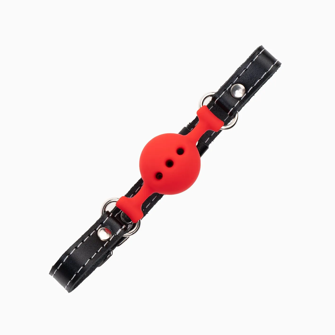 кляп pink rabbit с красным силиконовым шариком (белая строчка) в Симферополе