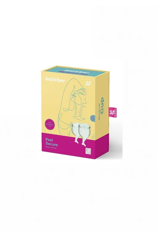 Набор менструальных чаш Satisfyer Feel secure Menstrual Cup (light green)