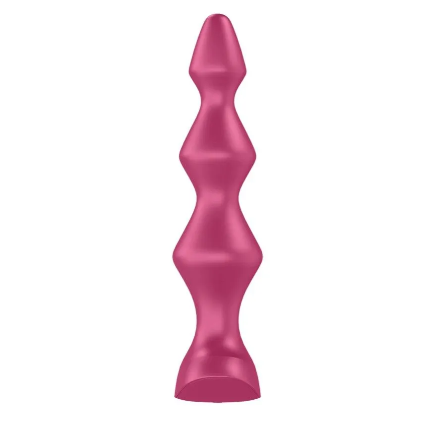 пробка анальная с вибрацией satisfyer lolli plug 1, красная в Симферополе