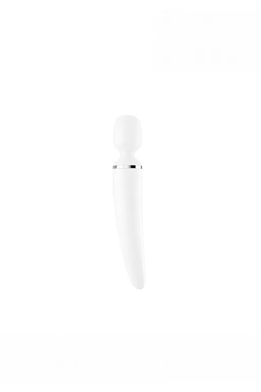 универсальный вибромассажер satisfyer wand-er woman (white/chrome) в Симферополе