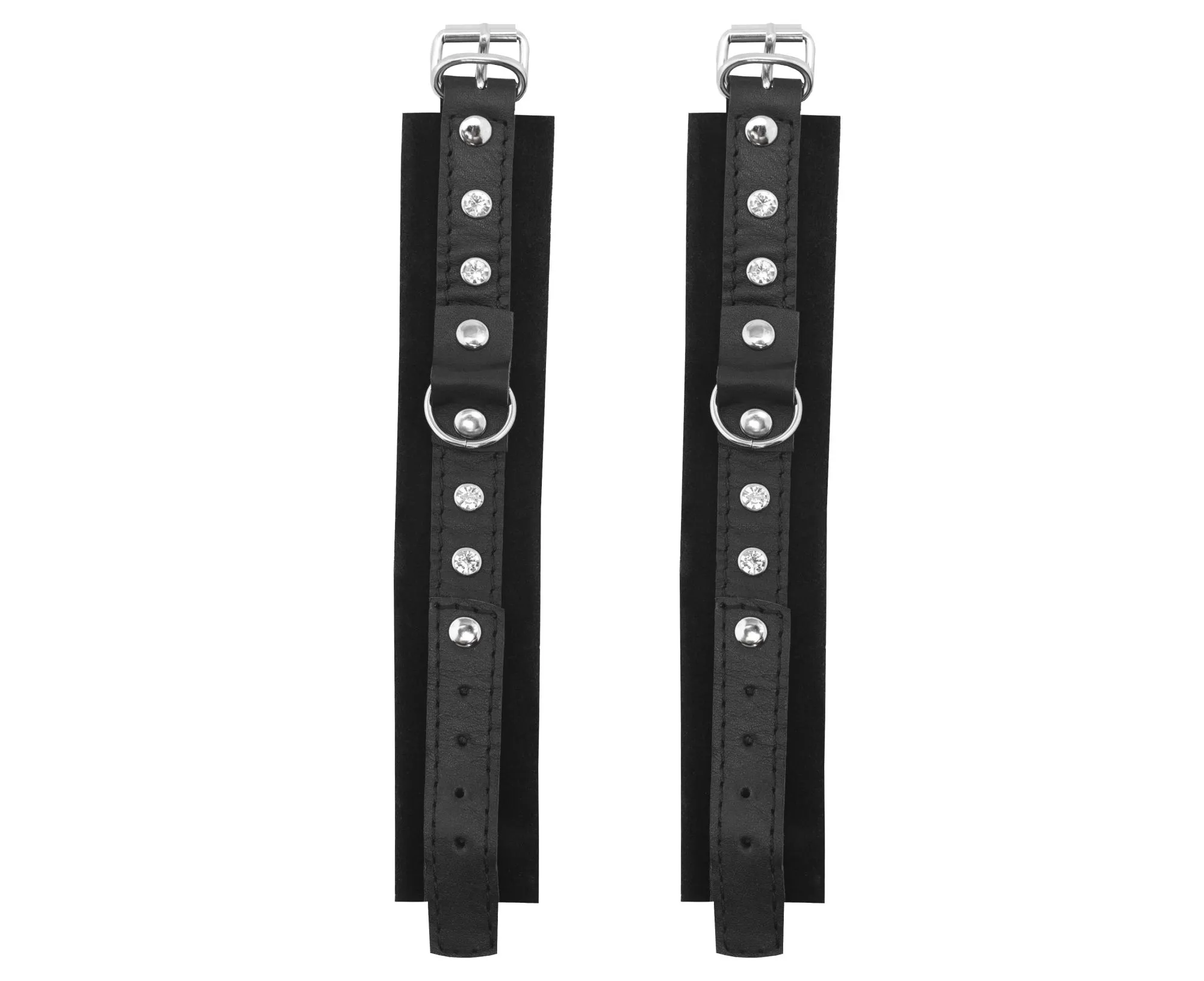 наручники замшевые черные со стразами в Симферополе