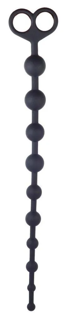 Анальная цепочка Lovetoy Psyches Premium Anal Beads, чёрная