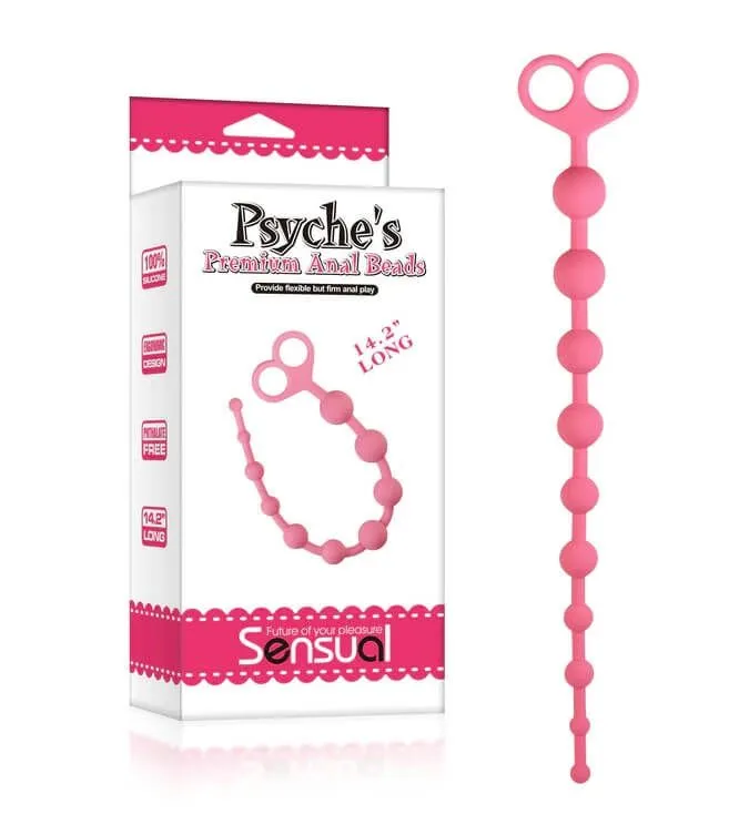 анальная цепочка lovetoy psyches premium anal beads, розовая в Симферополе