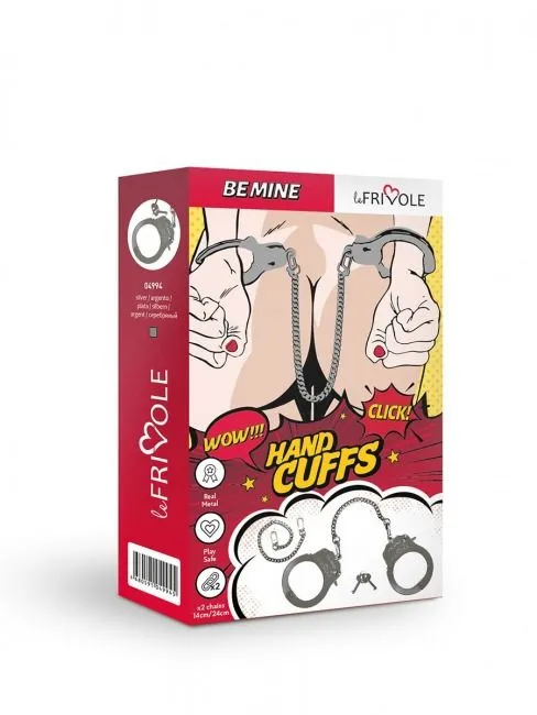 наручники декоративные со сменными цепями le frivole be mine, металл в Симферополе