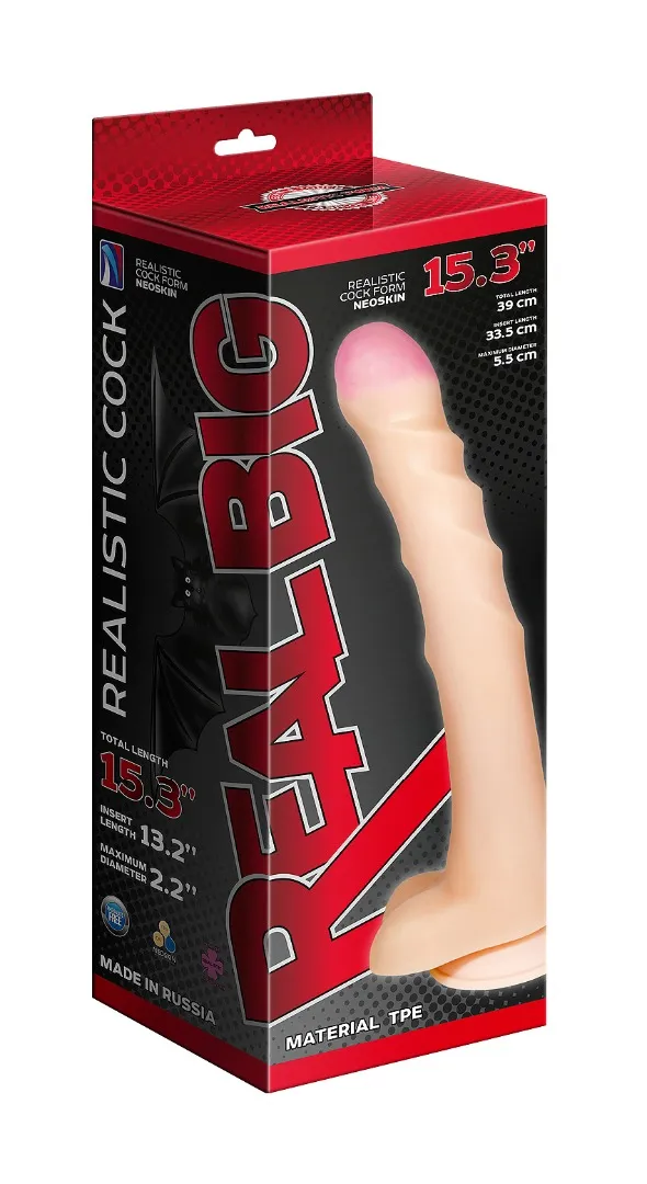 реалистичный фаллоимитатор супергигант с присоской в коробке 957903ru в Симферополе