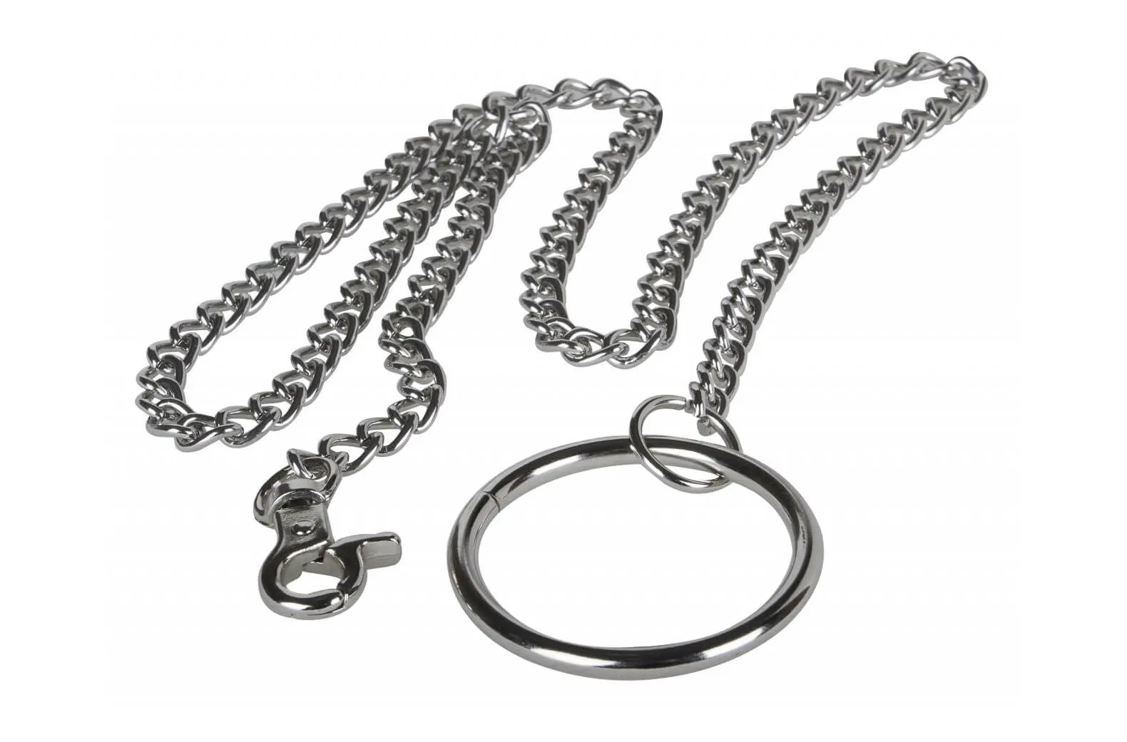 поводок tm fire horse с цепочкой, серебристый в Симферополе