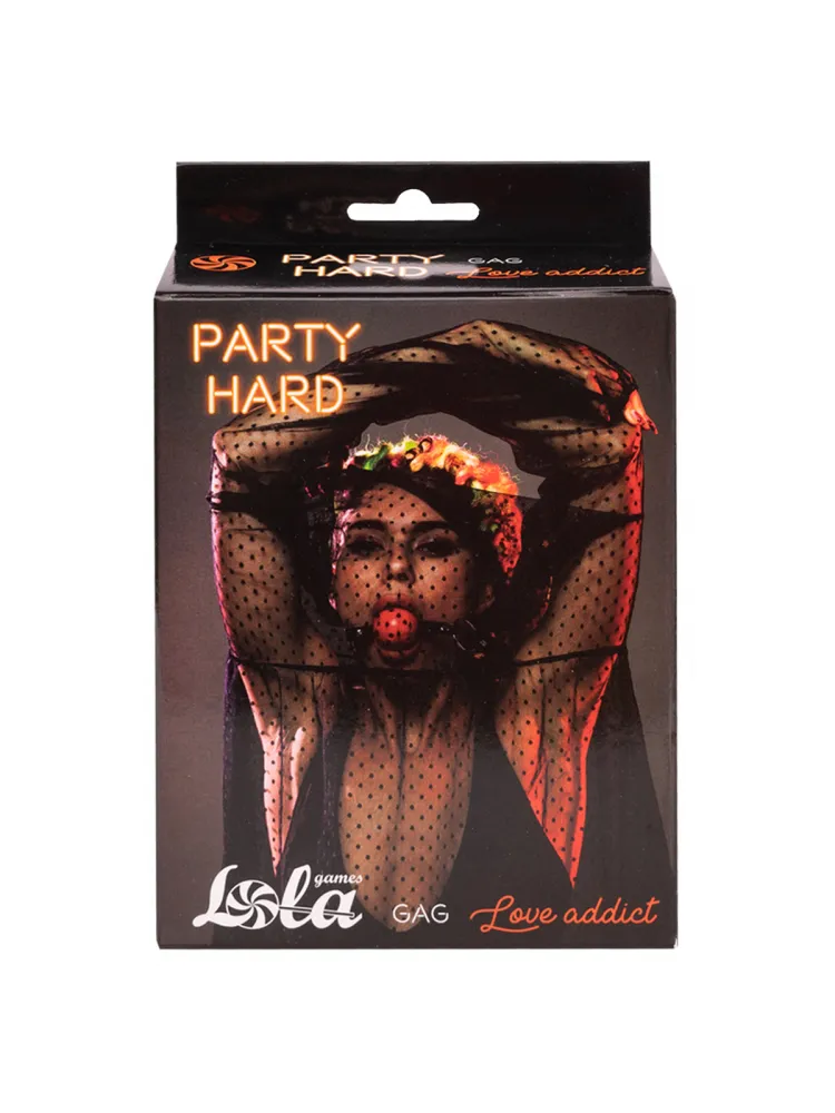кляп party hard love addict red 1146-02lola в Симферополе