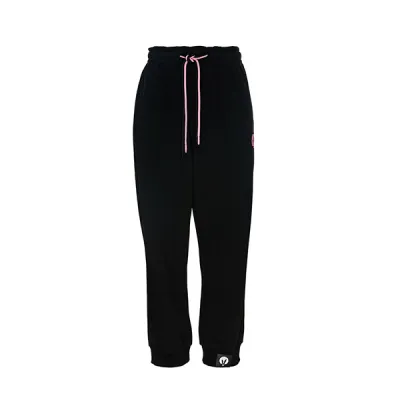 Джоггеры Pink Rabbit идеальный оверсайз, черный, XS/S