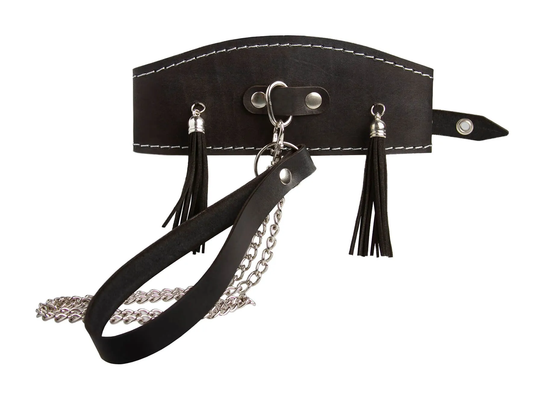 ошейник высокий pinkrabbit с кисточками, чёрный в Симферополе