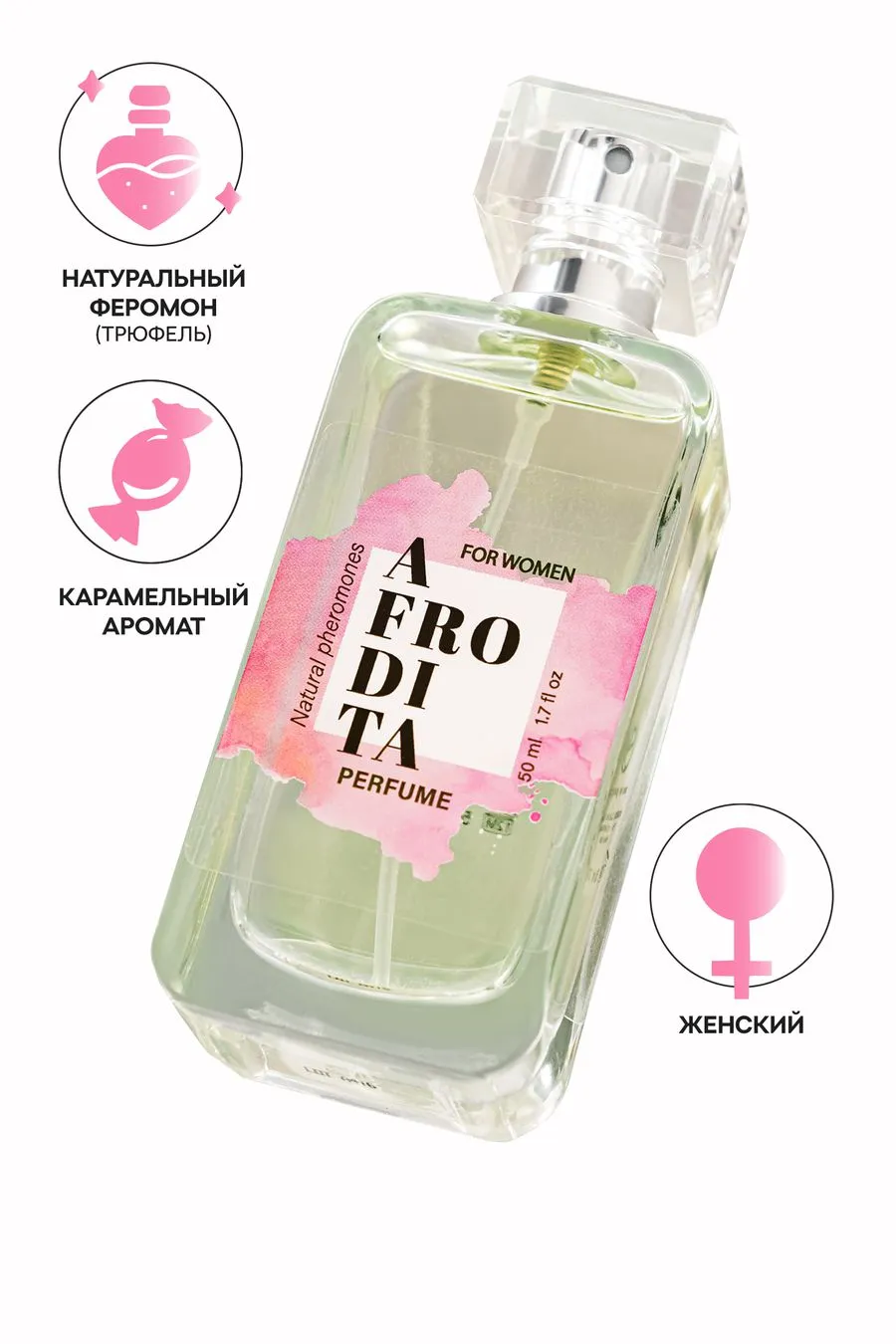 парфюмированный спрей secret play afrodita для женщин, с феромонами, 50 мл в Симферополе