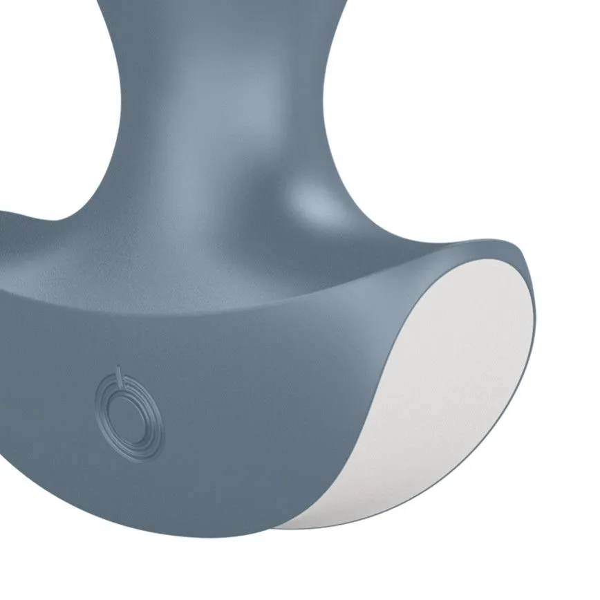 пробка анальная с вибрацией satisfyer lolli plug 2, голубая в Симферополе