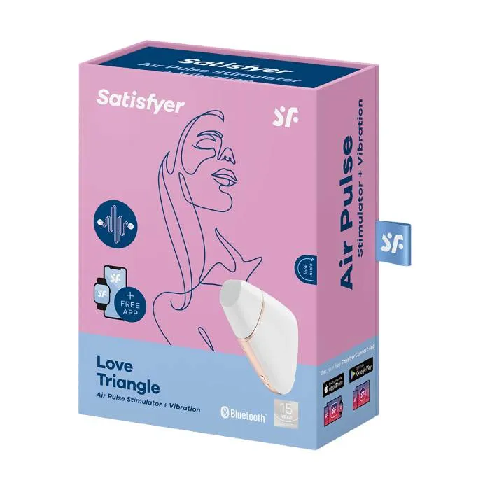 вибро-вакуумно-волновой стимулятор satisfyer love triangle, белый в Симферополе