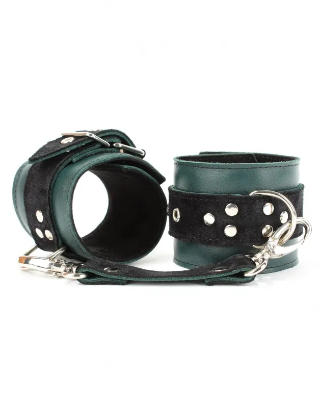 наручники lady's arsenal изумруд из кожи и замши 67023ars в Симферополе