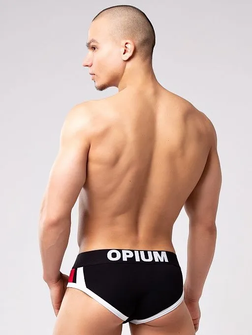 Эротическое трусы мужские слипы opium r137, черные в Симферополе