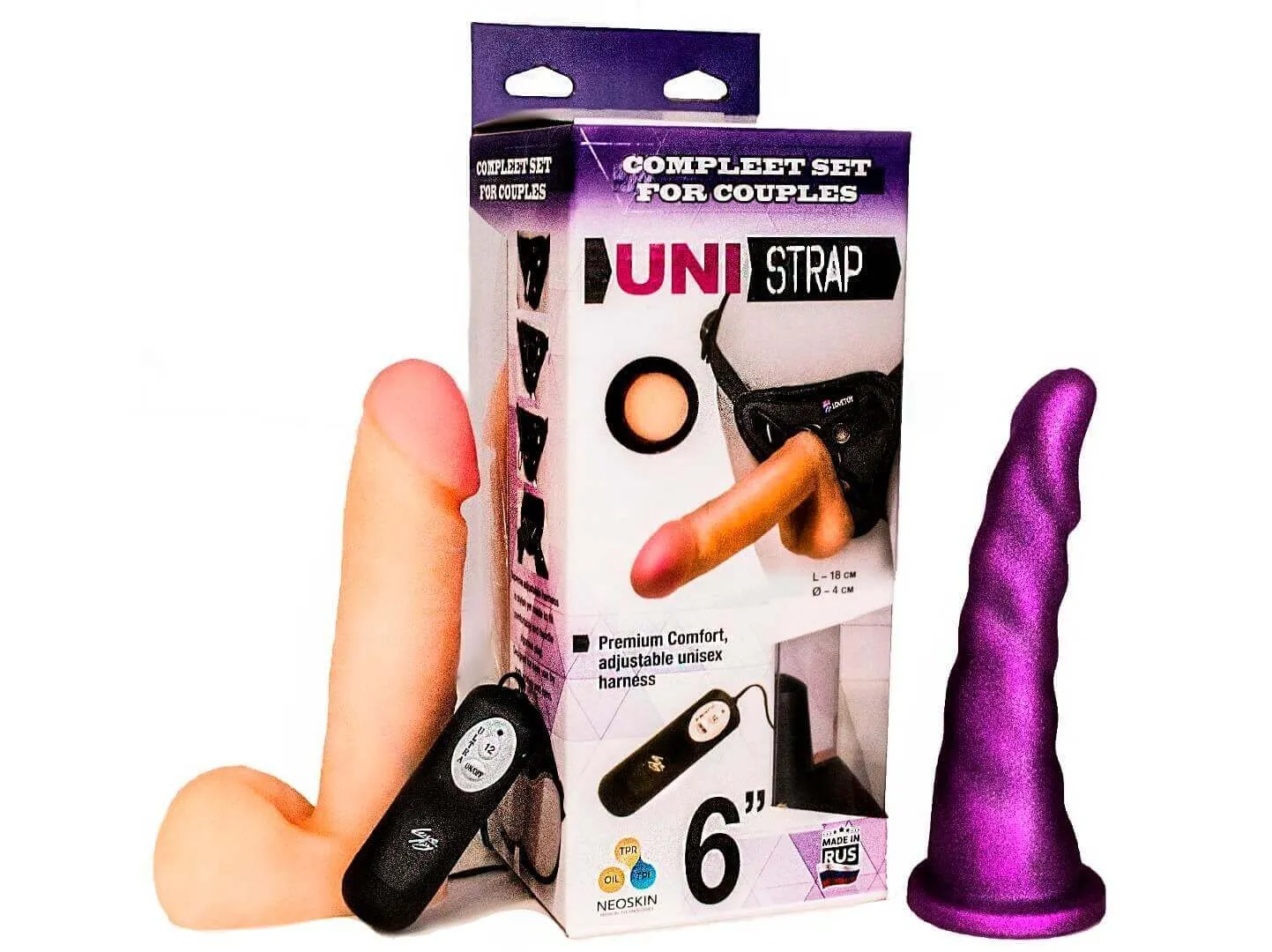 Комплект Lovetoy Uni Strap 6, с вибрацией