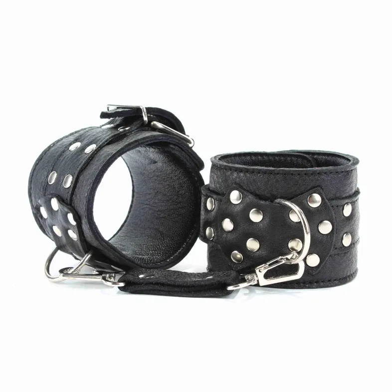 наручники  из кожи с пряжкой 6 см 51007ars в Симферополе