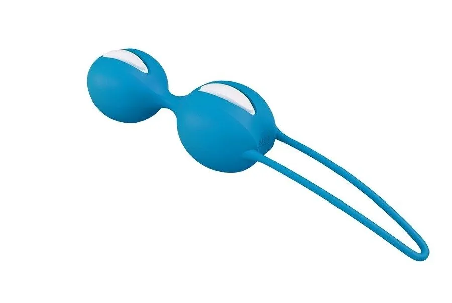 вагинальные шарики fun factory smartballs duo, ярко-голубые в Симферополе