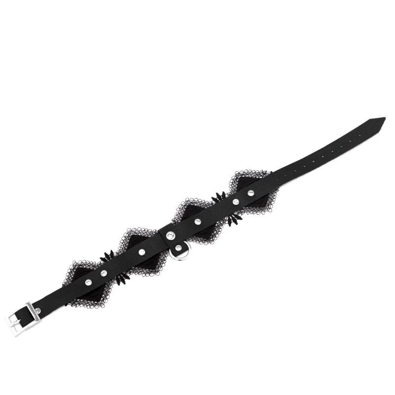 чокер с кружевом pinkrabbit чёрный в Симферополе