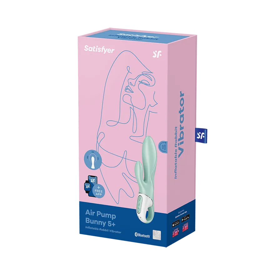 вибратор с функцией расширения satisfyer air pump bunny 5+ mint 038537sa в Симферополе