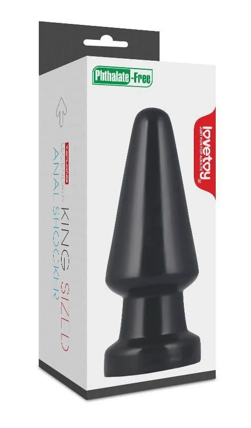 анальная пробка lovetoy king-sized anal shocker, черная в Симферополе