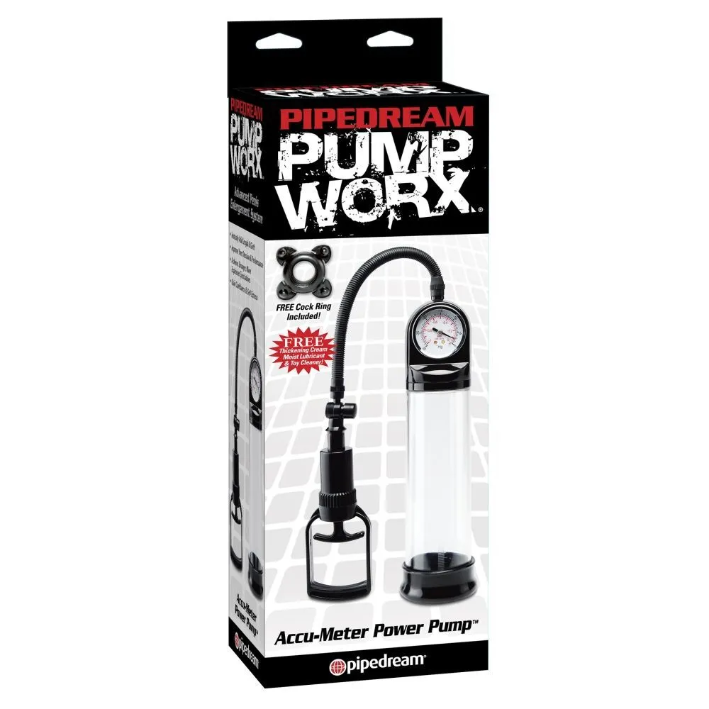 помпа pipedream accu-meter power pump, прозрачная в Симферополе