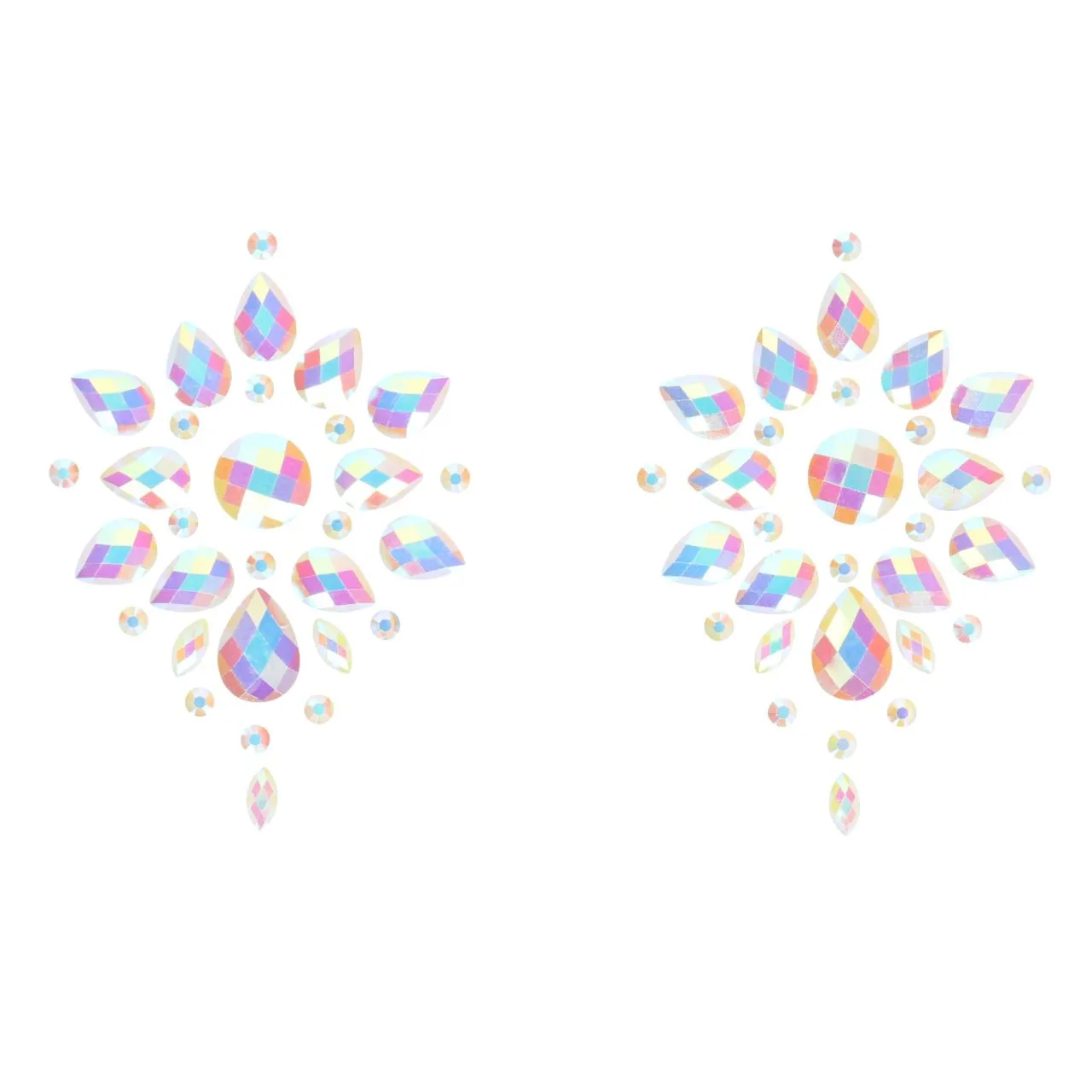 декоративное украшение (камни) на клеевой основе body jewelry stickers - nipples - glow in the dark в Симферополе