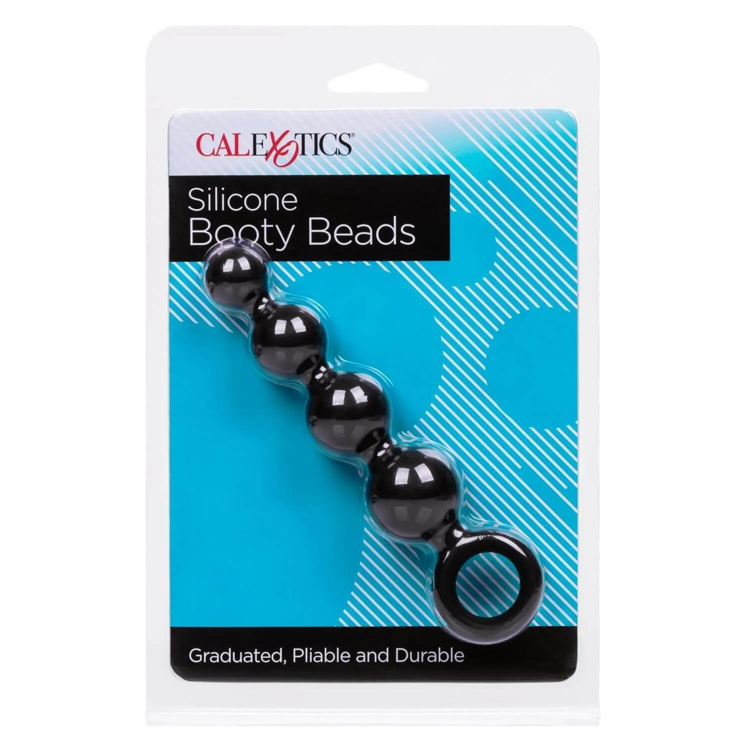 анальные шарики california exotic novelties silicone booty beads, чёрные в Симферополе