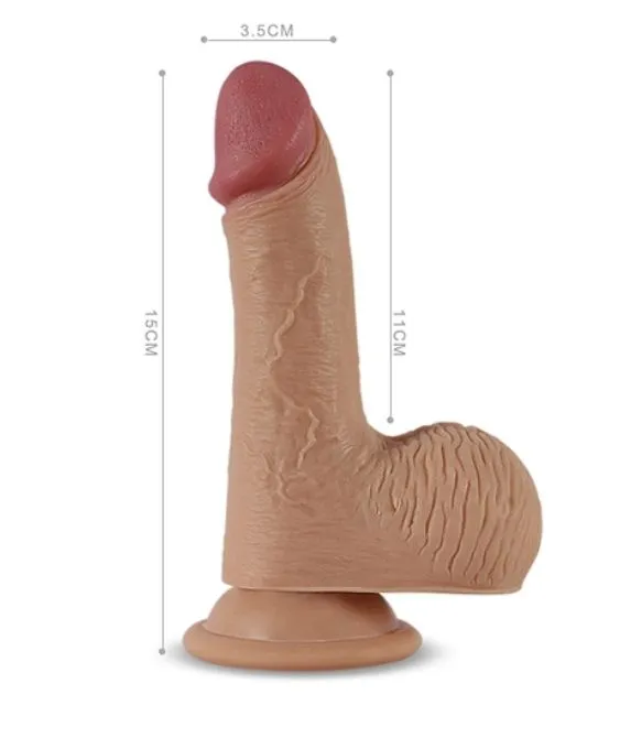 вибратор на присоске lovetoy nature cock luca, телесный в Симферополе