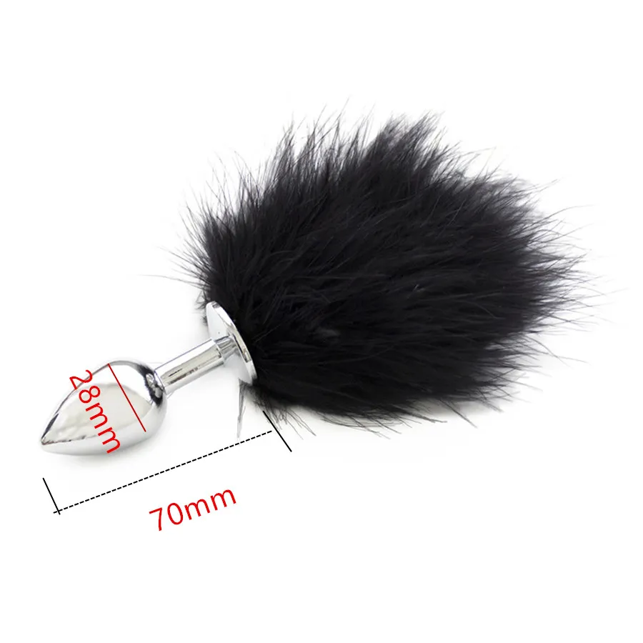 пробка металлическая с черным хвостиком размер s 47158-mm в Симферополе