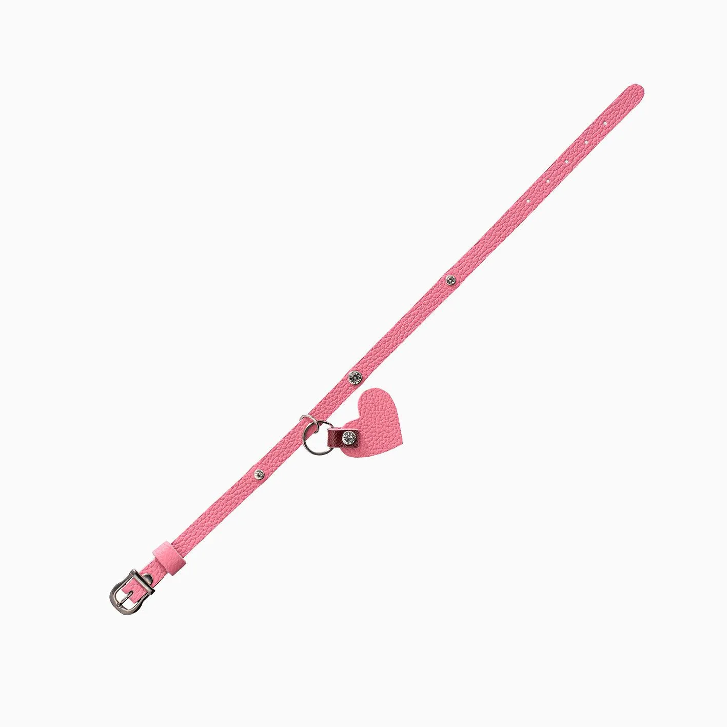 чокер со стразами и съёмным сердцем, розовый в Симферополе