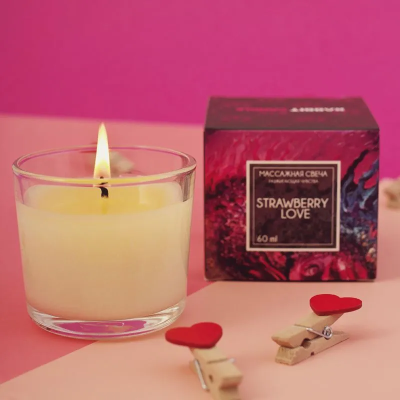 свеча массажная pinkrabbit, аромат strawberry love, 60 мл в Симферополе