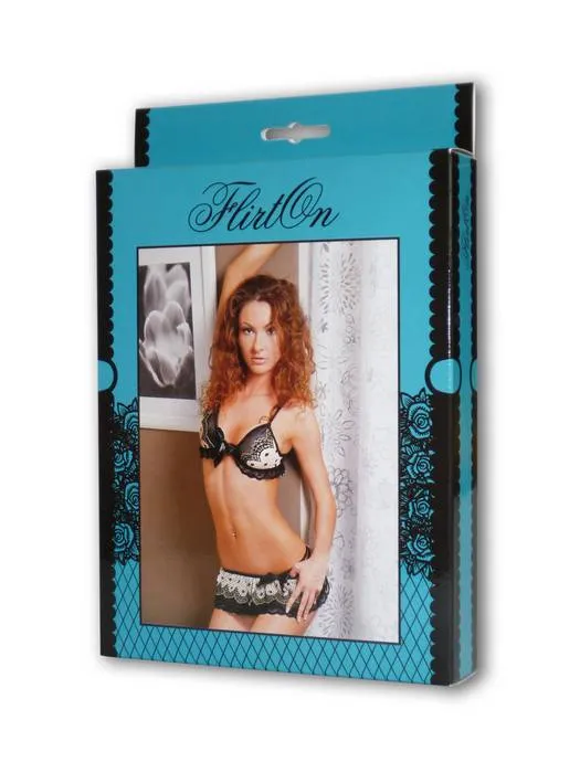 Эротическое комплект sharon flirton, черно-белый (46-48) в Симферополе