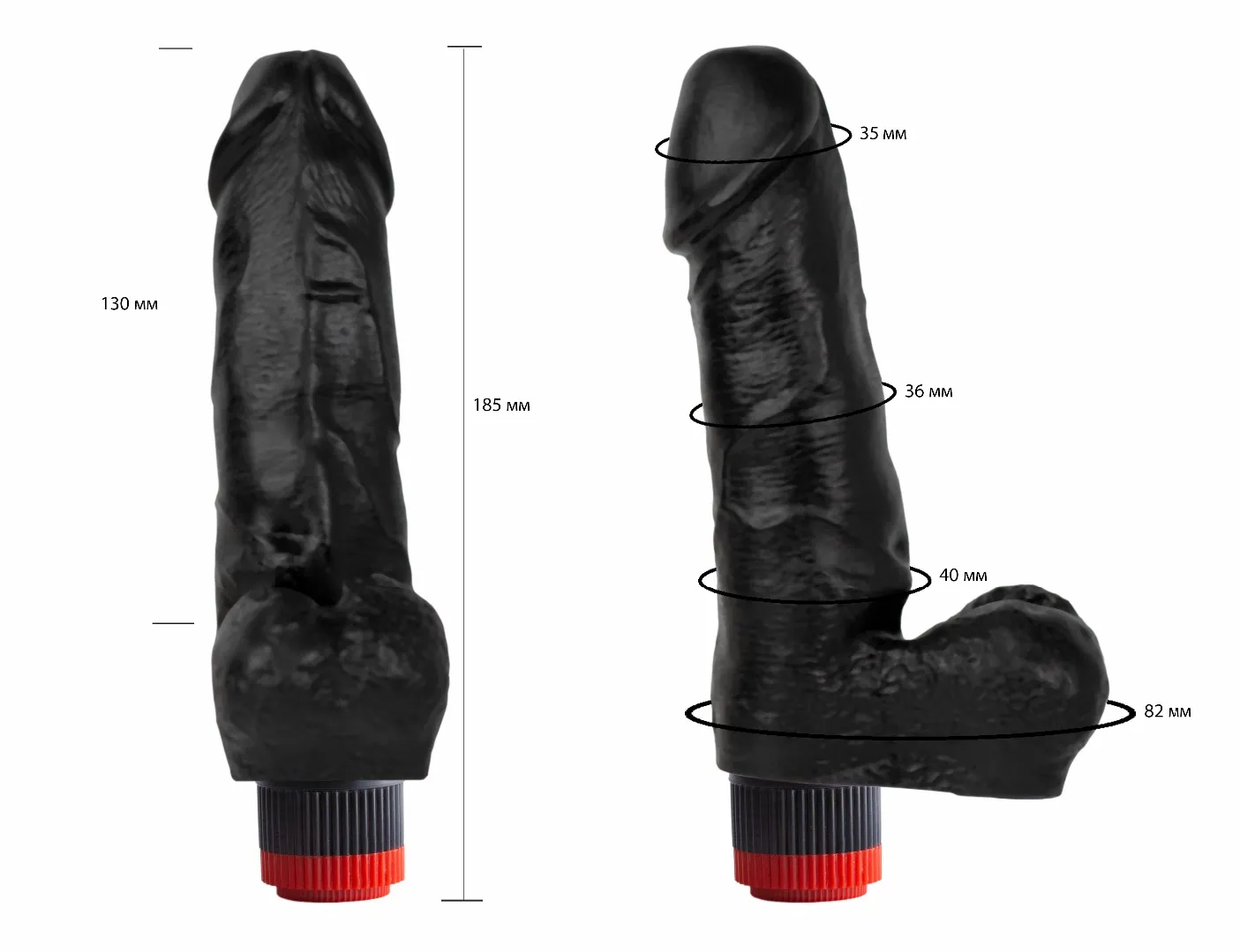 вибромассажер черный  411600ru в Симферополе