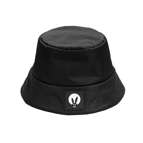 Панама стеганая PinkRabbit, черная, onesize