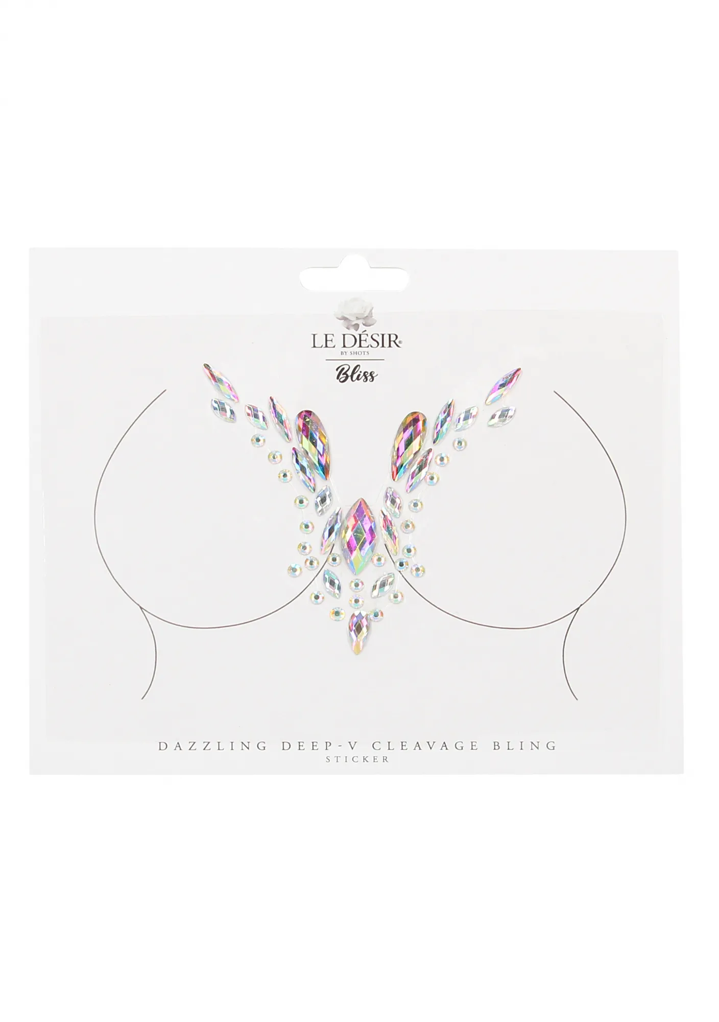 Декоративная наклейка из акрила Dazzling Deep-V Cleavage