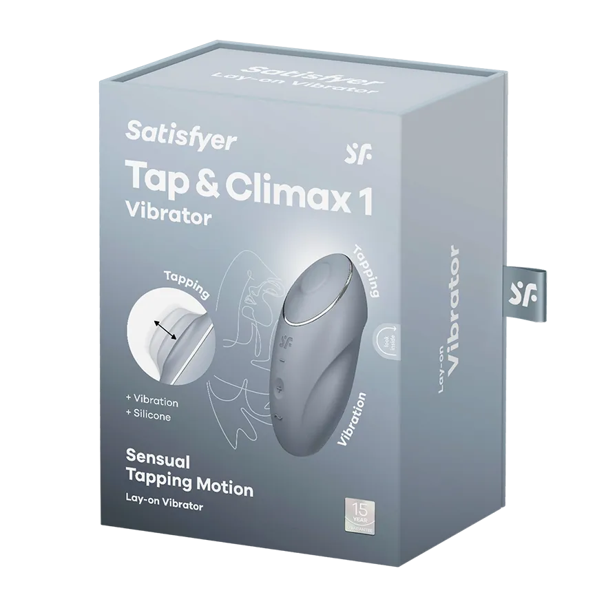 пульсирующий массажер satisfyer tap&climax 1 gray-blue 046020sa в Симферополе