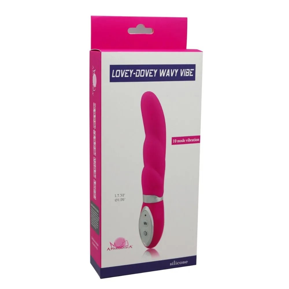вибратор aphrodisia lovey-dovey wavy vibe, розовый в Симферополе