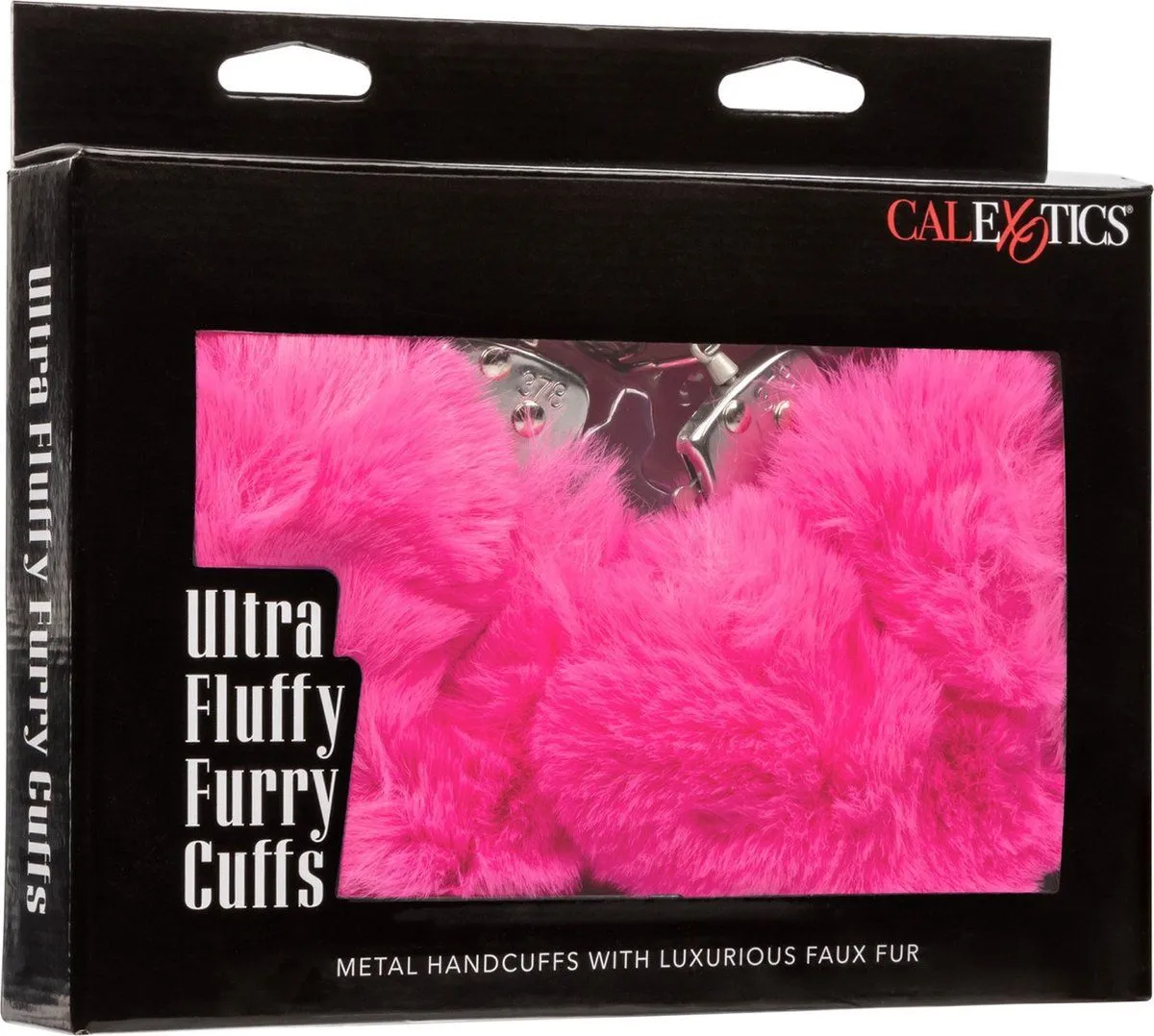 металлические наручники с искусственным мехом ultra fluffy furry cuffs, розовые в Симферополе