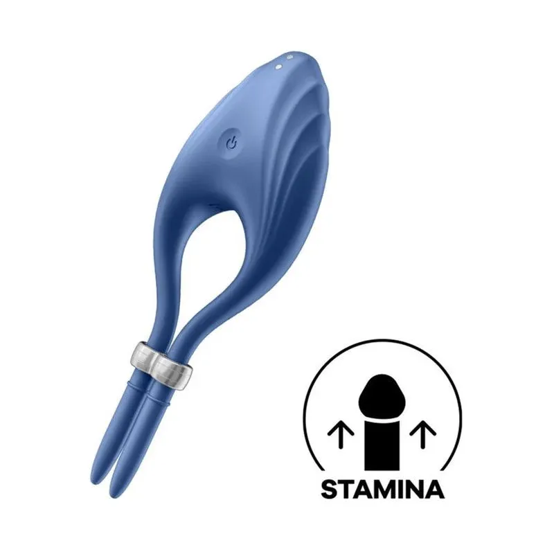 эрекционное кольцо (лассо) duelist с вибрацией (тёмно-синий) в Симферополе