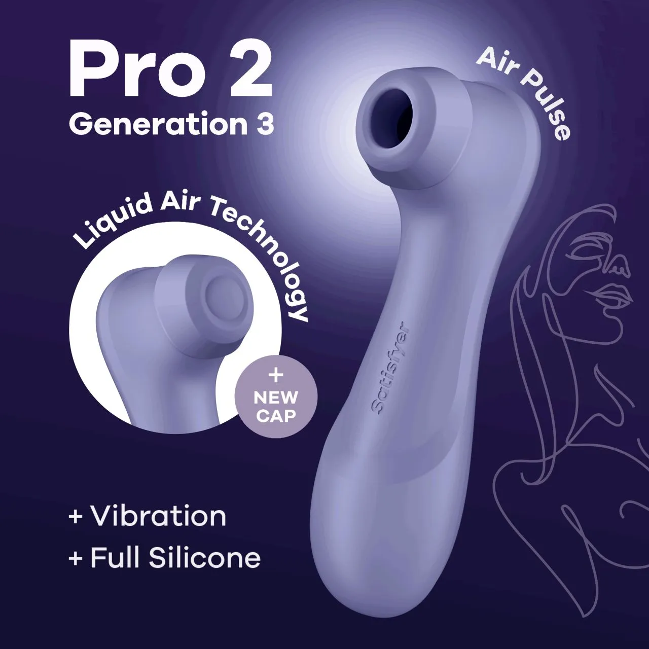 клиторальный вибростимулятор pro 2 generation 3 with liquid air (lilac) в Симферополе