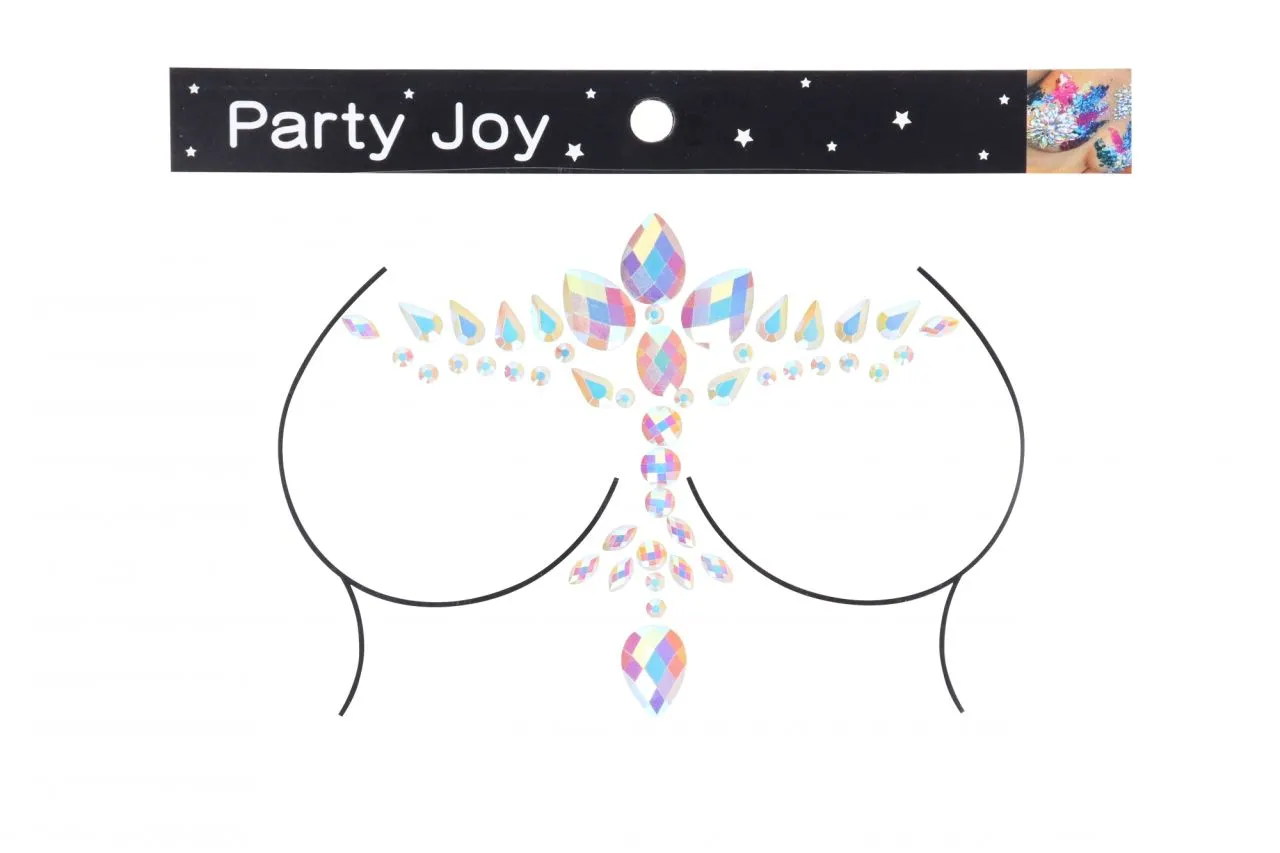 декоративное украшение (камни) на клеевой основе body jewelry stickers - chest - glow in the dark - в Симферополе