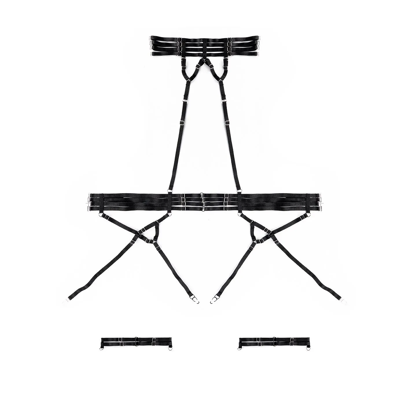 портупея pinkrabbit bandage elastic, чёрный в Симферополе