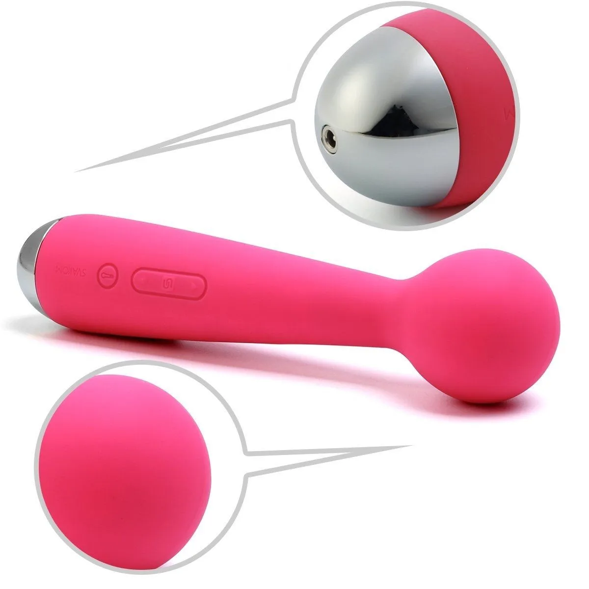 универсальный массажер с насадкой svakom emma, розовый в Симферополе