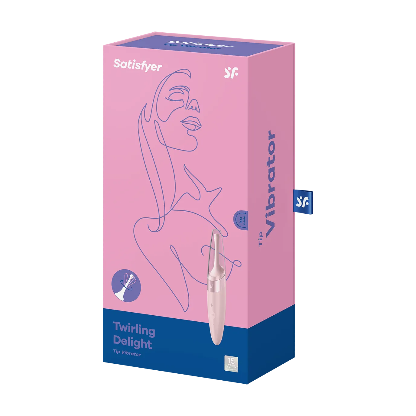 Перезаряжаемый точечный вибромассажер Twirling Delight (Розовый)