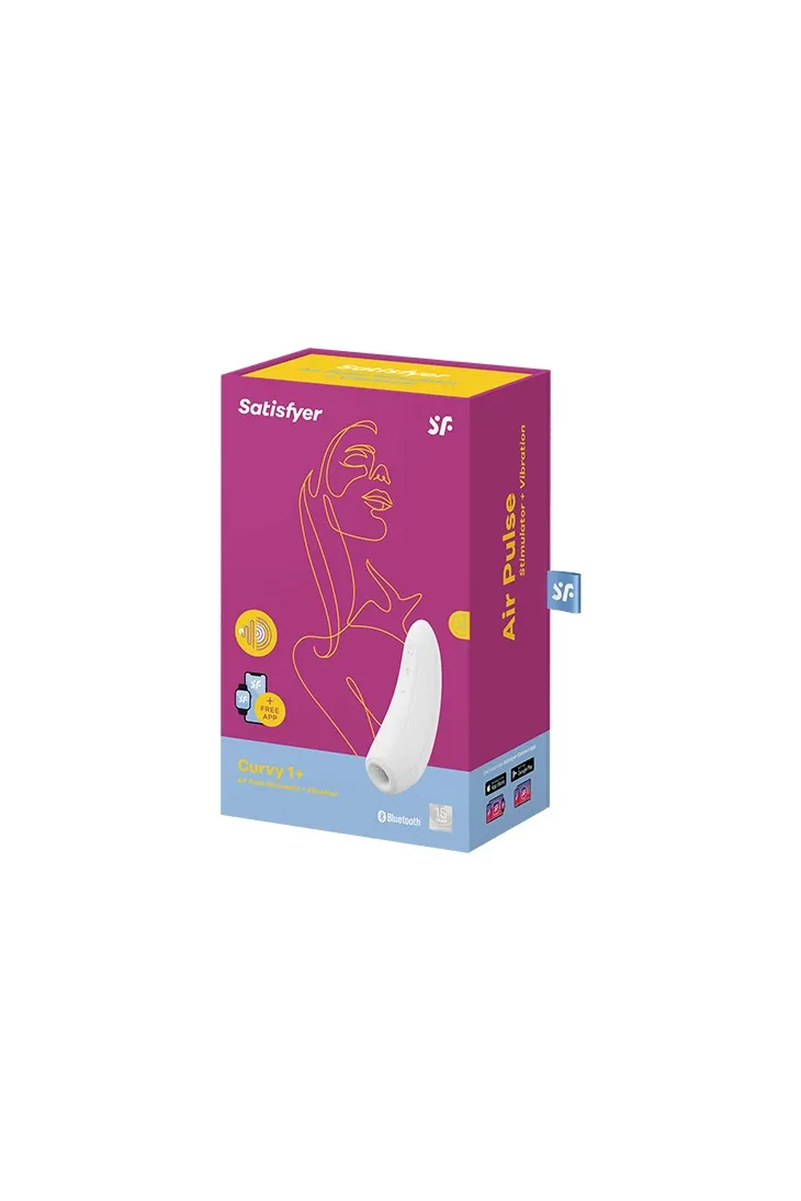 вакуумный массажер с вибрацией satisfyer curvy 1 plus white 001845sa в Симферополе