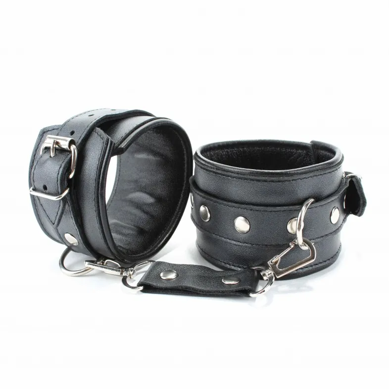 наручники из гладкой кожи 63003ars в Симферополе