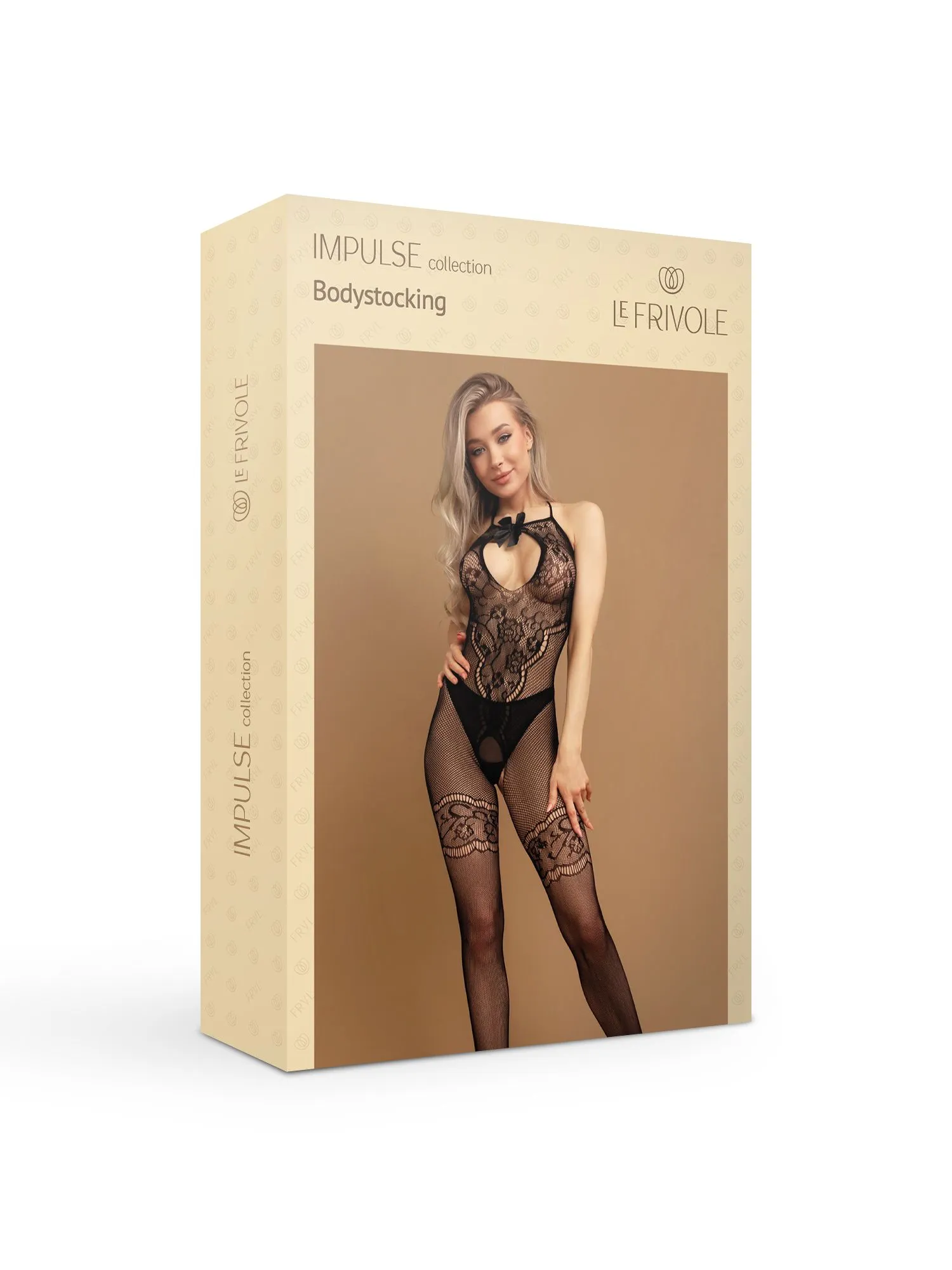 Эротическое черный боди-комбинезон с бантиком и вырезом на груди в Симферополе