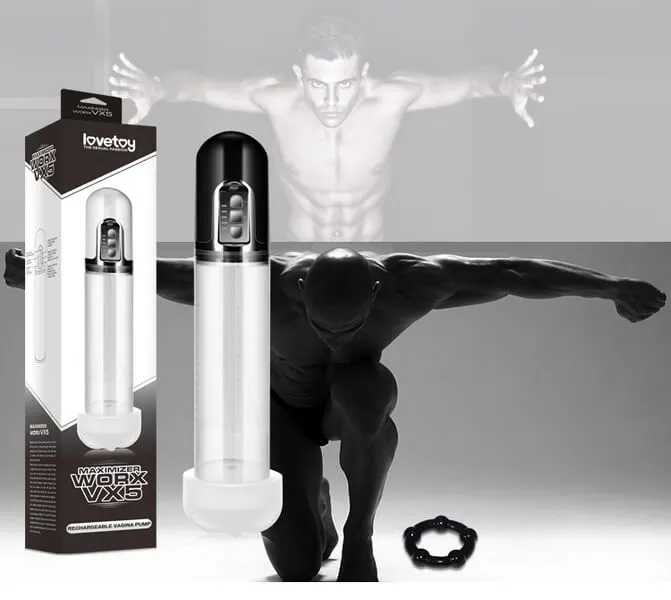 помпа мужская lovetoy maximizer worx vx5, белая в Симферополе