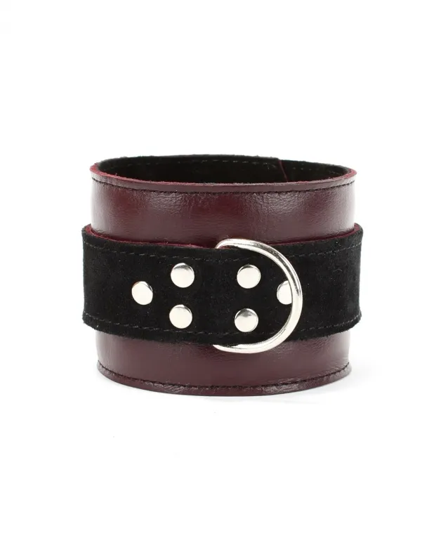 наручники lady's arsenal бордо из кожи и замши 67024ars в Симферополе