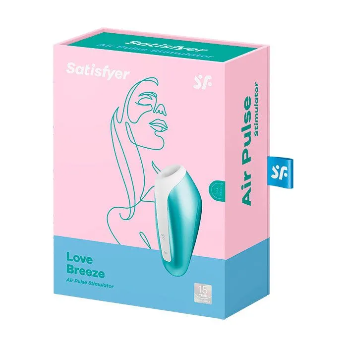 вакуум-волновой бесконтактный стимулятор клитора satisfyer love breeze, силикон, голубой в Симферополе
